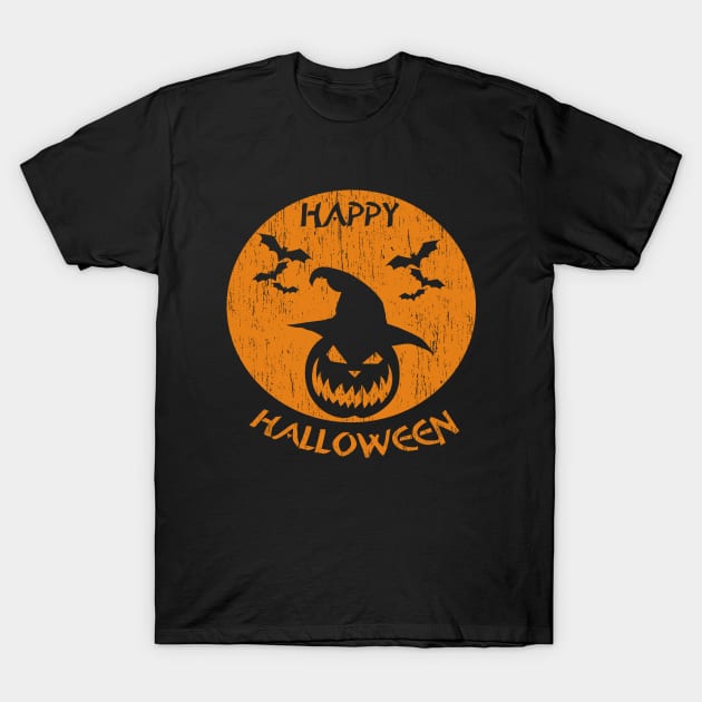 Happy Halloween Scary Pumpkin T-Shirt by anbartshirts